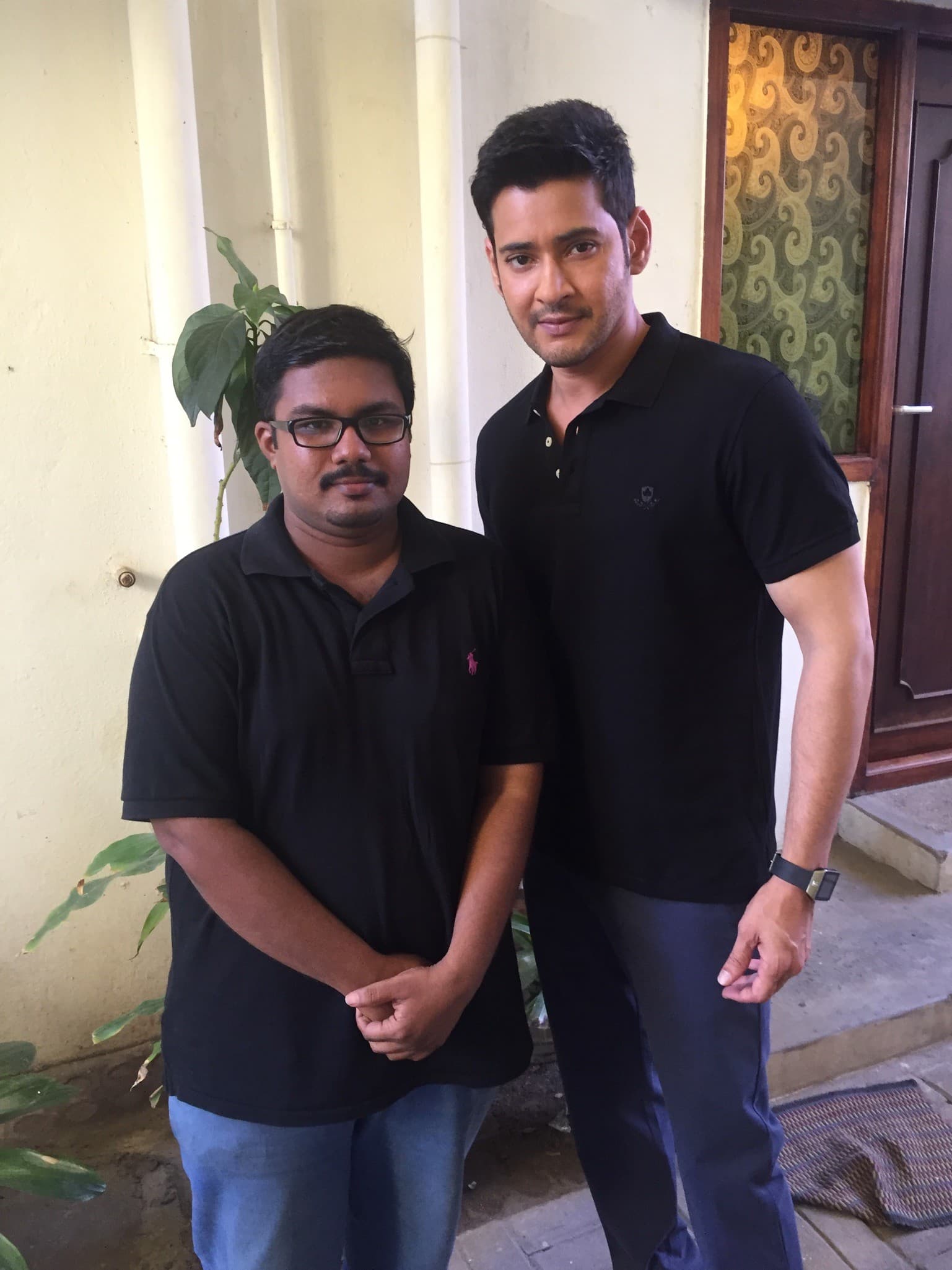 MANOJ YD with Mahesh Babu